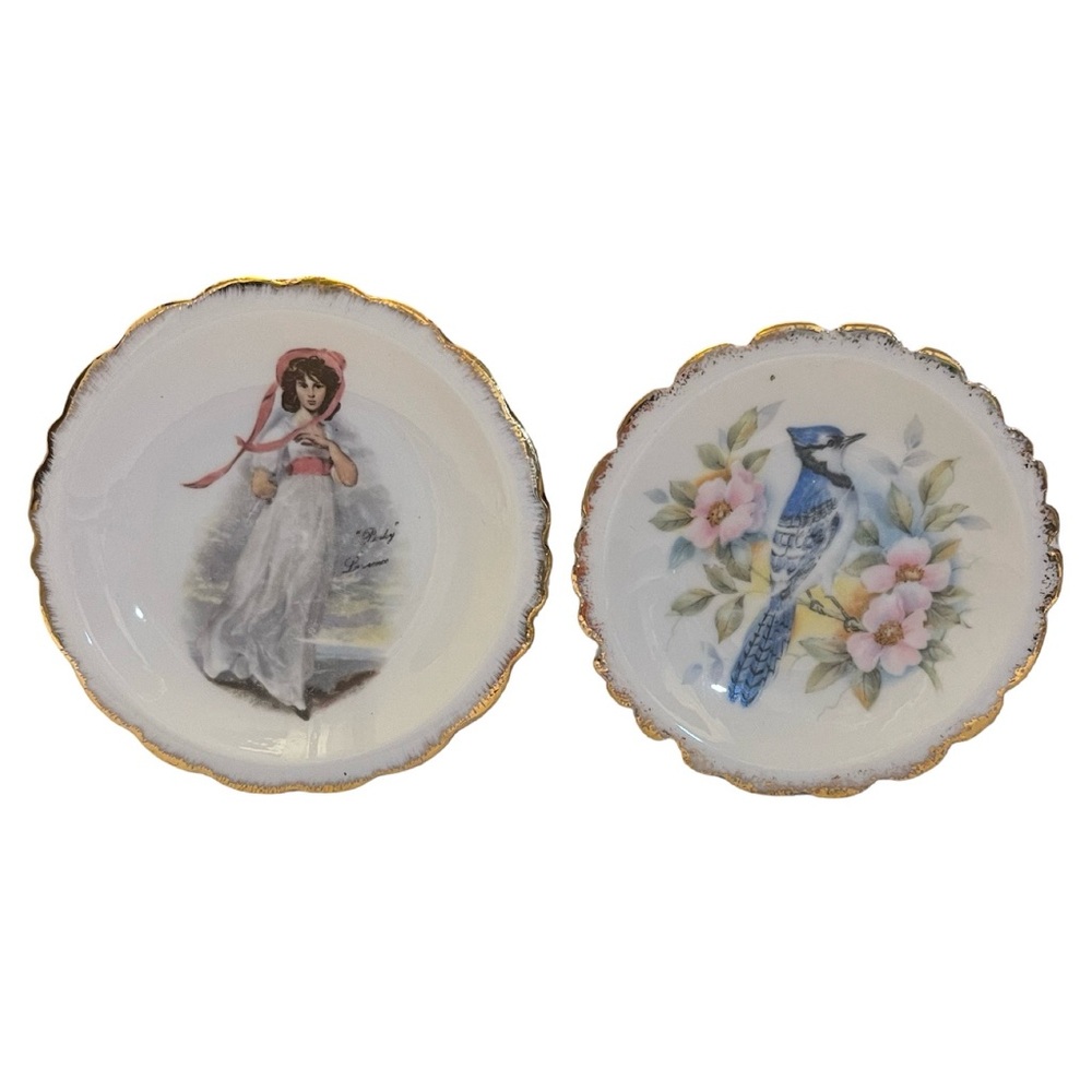 Vintage Brinton Bone China Decorative Dishes (2)